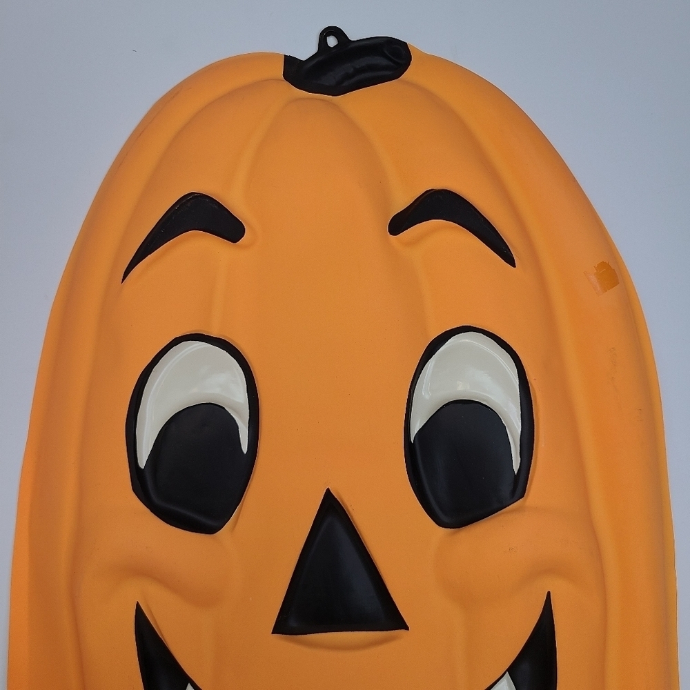 Vintage Artform VacUForm Plastic Halloween Pumpkin Jack-O-Lantern Decoration - Picture 2 of 15